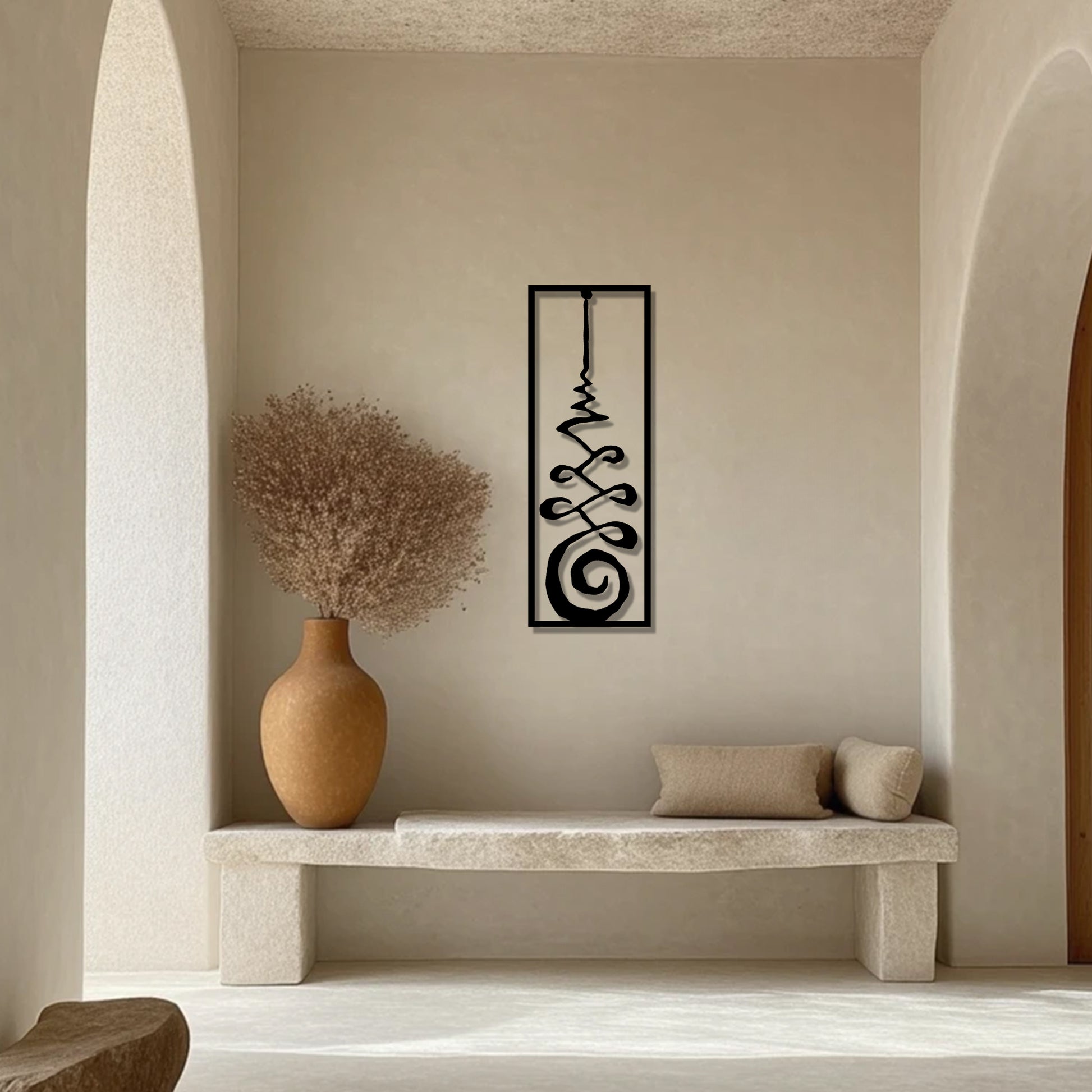 Unalome Metal Wall Art